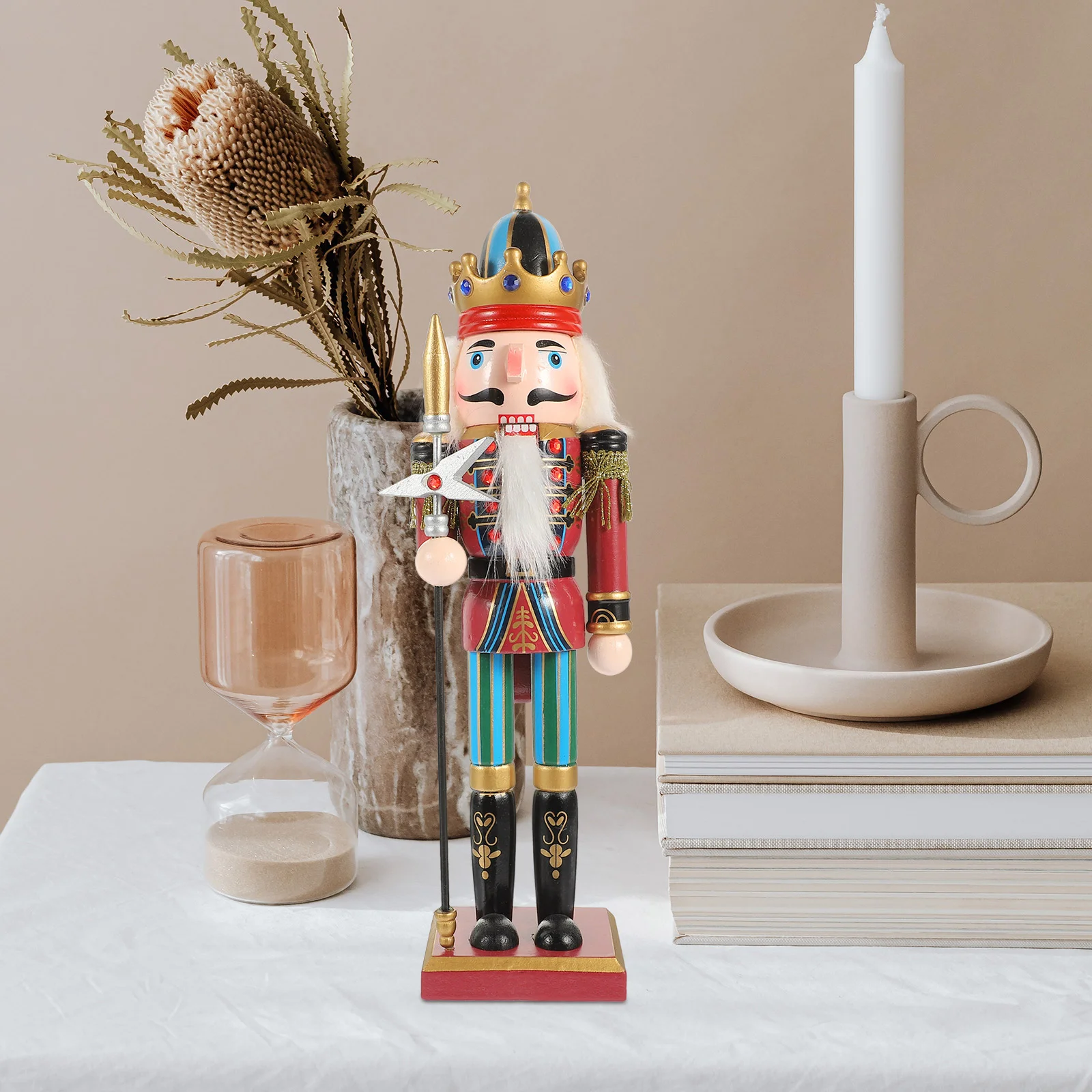 Wood Christmas Nutcracker Ornament Wood Nutcracker Figures Nutcracker Statue Xmas Table Ornament 7.5x7.5x30cm
Wood Christmas Nutcracker Ornament Wood Nutcracker Figures Nutcracker Statue Xmas Table Ornament 7.5x7.5x30cm