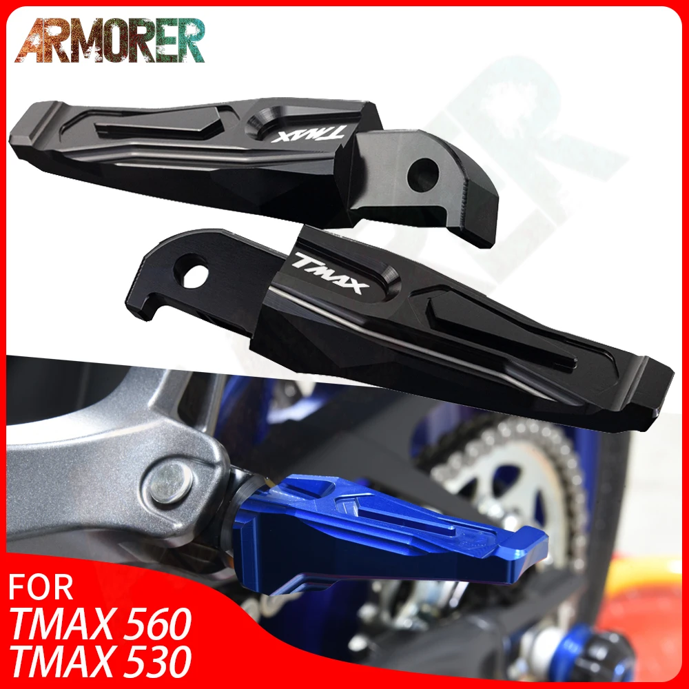 

Motorcycle Rear Foot Pegs Rests Passenger Footrests For Yamaha Tmax 530 T-max dx sx 2012-2019 2017 2018 tmax 500 XP500 2011 2010
