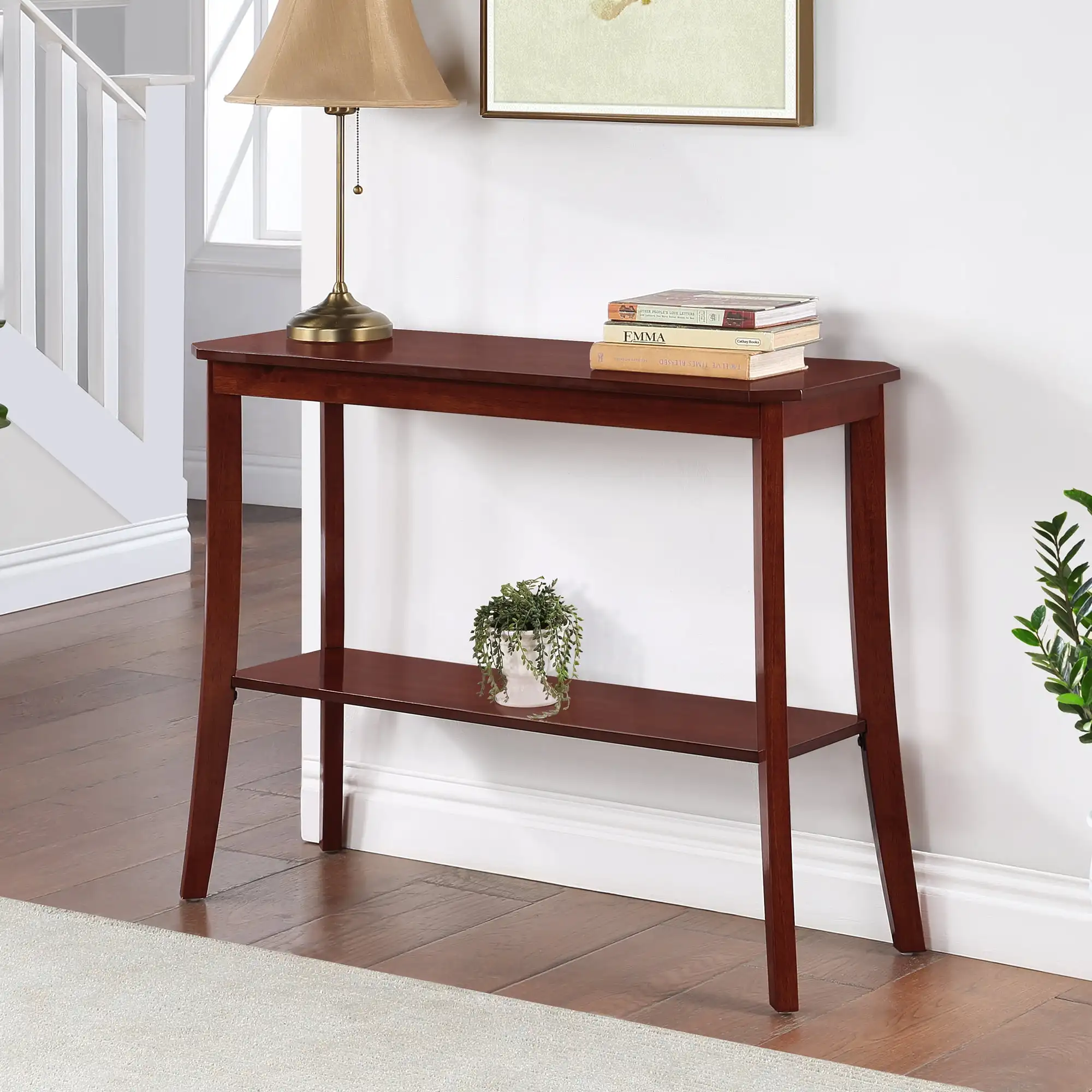 Convenience Concepts Designs2Go Baja Console Table with Shelf Mahogany Artificial wood birch veneer
Convenience Concepts Designs2Go Baja Console Table with Shelf Mahogany Artificial wood birch veneer