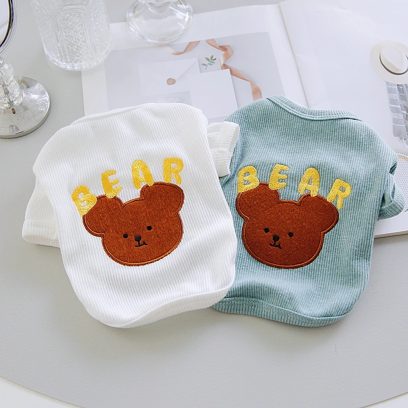 Cartoon Printed Puppy Vest Four Seasons Pet T-shirt Schnauzer Than Bear Two-legged Clothes Cute Dog Costume
Cartoon Printed Puppy Vest Four Seasons Pet T-shirt Schnauzer Than Bear Two-legged Clothes Cute Dog Costume