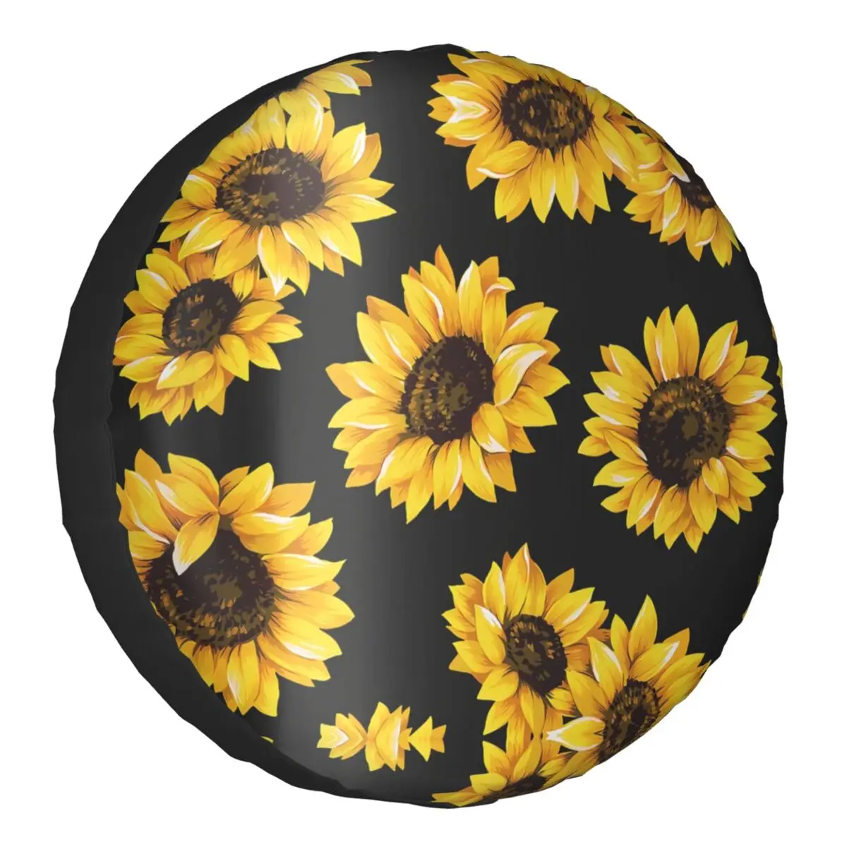 

Custom Lovely Sunflower Spare Tire Cover for Car Wheel Protectors Universal for Trailer SUV Truck Camper Travel Trailer