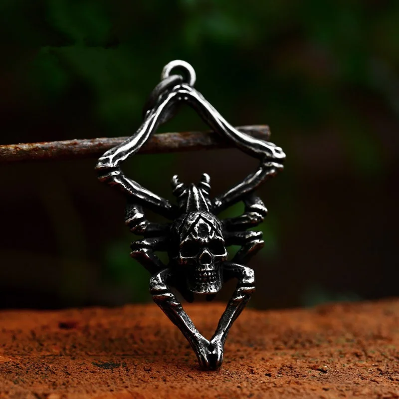 Мужские ожерелья с подвеской в виде животного, черепа паука, из нержавеющей стали, новинка для женщин, модные украшения, подарки, оптовая продажа
Мужские ожерелья с подвеской в виде животного, черепа паука, из нержавеющей стали, новинка для женщин, модные украшения, подарки, оптовая продажа