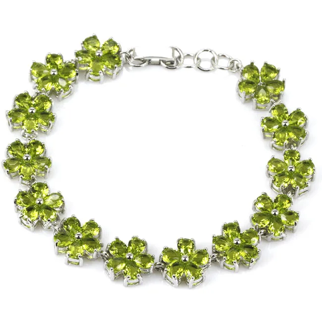 925 SOLID STERLING SILVER BRACELET Floral Pattern London Blue Topaz Green Peridot Rhodolite Garnet CZ Eye Catching
925 SOLID STERLING SILVER BRACELET Floral Pattern London Blue Topaz Green Peridot Rhodolite Garnet CZ Eye Catching