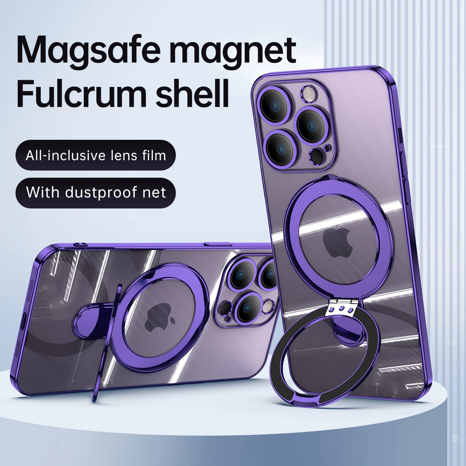 YurKem Electroplate Magnetic Shockproof Case With Stand For iPhone 14 Pro Max 12 13 Pro Max plus Wireless Charging Back Cover 
YurKem Electroplate Magnetic Shockproof Case With Stand For iPhone 14 Pro Max 12 13 Pro Max plus Wireless Charging Back Cover