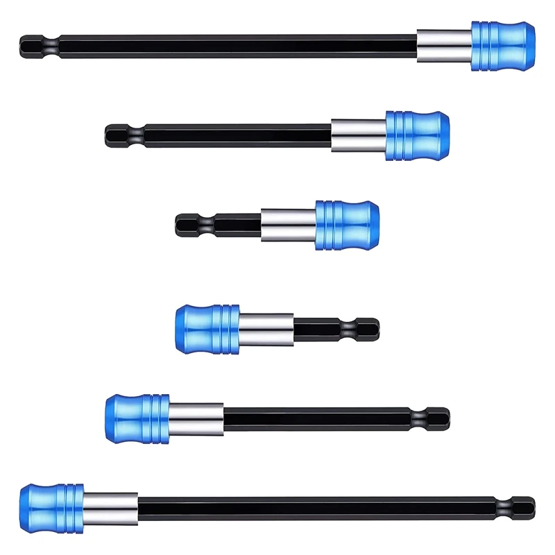 6-Piece Drill Extension Quick Release Screwdriver Bit Base 1/4 Inch Hex Shank Drill Extension Quick Release Set
6-Piece Drill Extension Quick Release Screwdriver Bit Base 1/4 Inch Hex Shank Drill Extension Quick Release Set