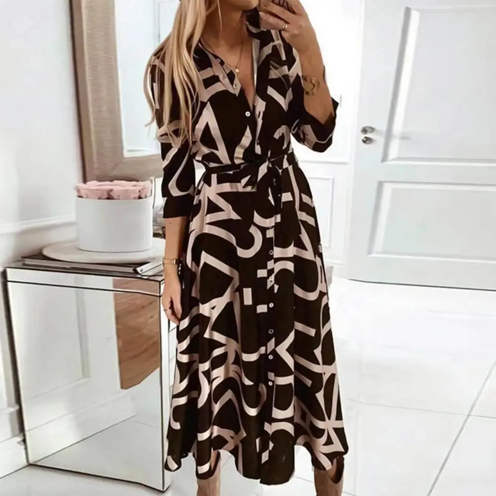 Women Party Dress Loose Hem Midi Dress Stylish Spring-fall Women's Midi Dress Colorful Lapel Loose Hem Tight Waist with Lace-up
Women Party Dress Loose Hem Midi Dress Stylish Spring-fall Women's Midi Dress Colorful Lapel Loose Hem Tight Waist with Lace-up