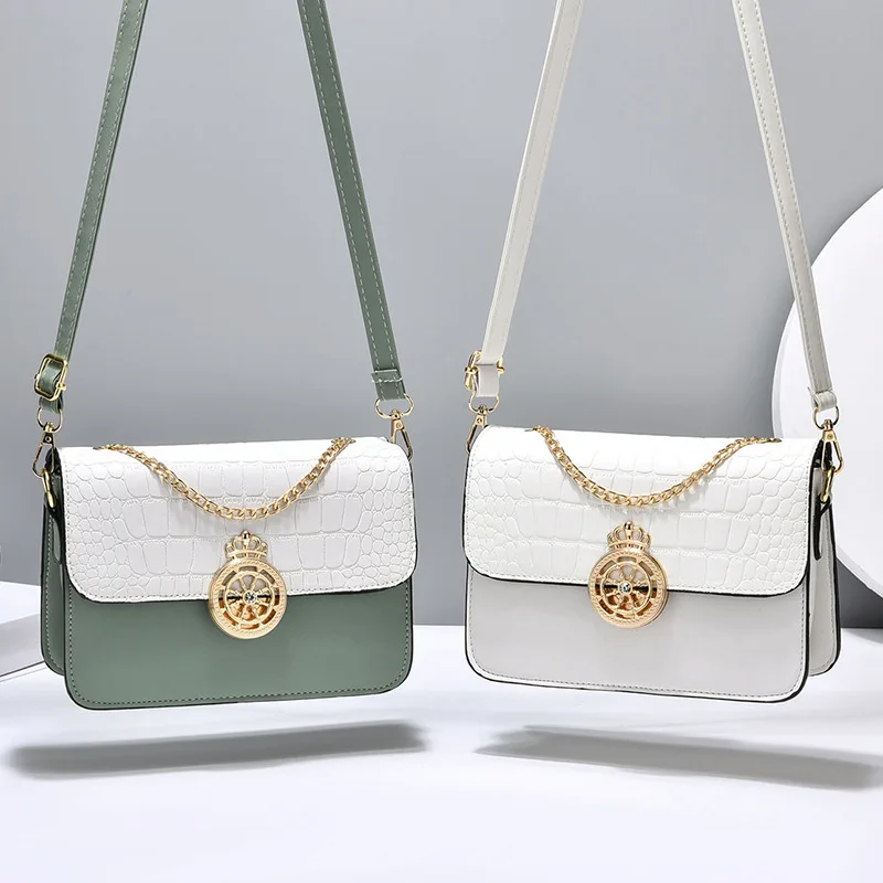 2023 New Colored Small Square Bag with Advanced Crocodile Pattern Chain Bag for Casual Women's One Shoulder Crossbody Bag
2023 New Colored Small Square Bag with Advanced Crocodile Pattern Chain Bag for Casual Women's One Shoulder Crossbody Bag