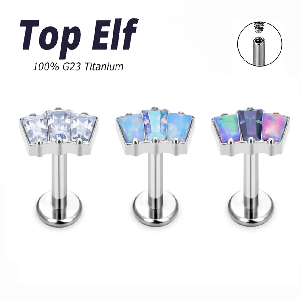 Factory Price CZ Labret Lip Rings Cartilage Piercing ASTM F136 Titanium Helix Tragus Lobe Conch Earring Stud
Factory Price CZ Labret Lip Rings Cartilage Piercing ASTM F136 Titanium Helix Tragus Lobe Conch Earring Stud
