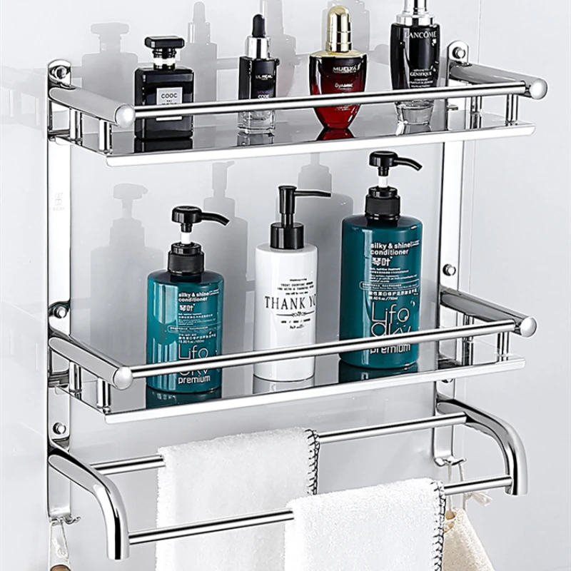 304 Stainless Steel Bathroom Shower Caddy Shelf 2 Layer Storage Towel Rack Bathroom Wall Mount Corner Storage Holder Shelves
304 Stainless Steel Bathroom Shower Caddy Shelf 2 Layer Storage Towel Rack Bathroom Wall Mount Corner Storage Holder Shelves