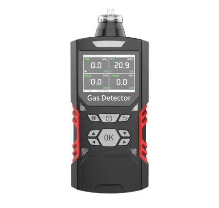 Portable alarm pumping 4 in 1 gas detector customize for gases H2S CO CO2 CH4 C2H4 VOCS PM O3 gas leak detector
Portable alarm pumping 4 in 1 gas detector customize for gases H2S CO CO2 CH4 C2H4 VOCS PM O3 gas leak detector