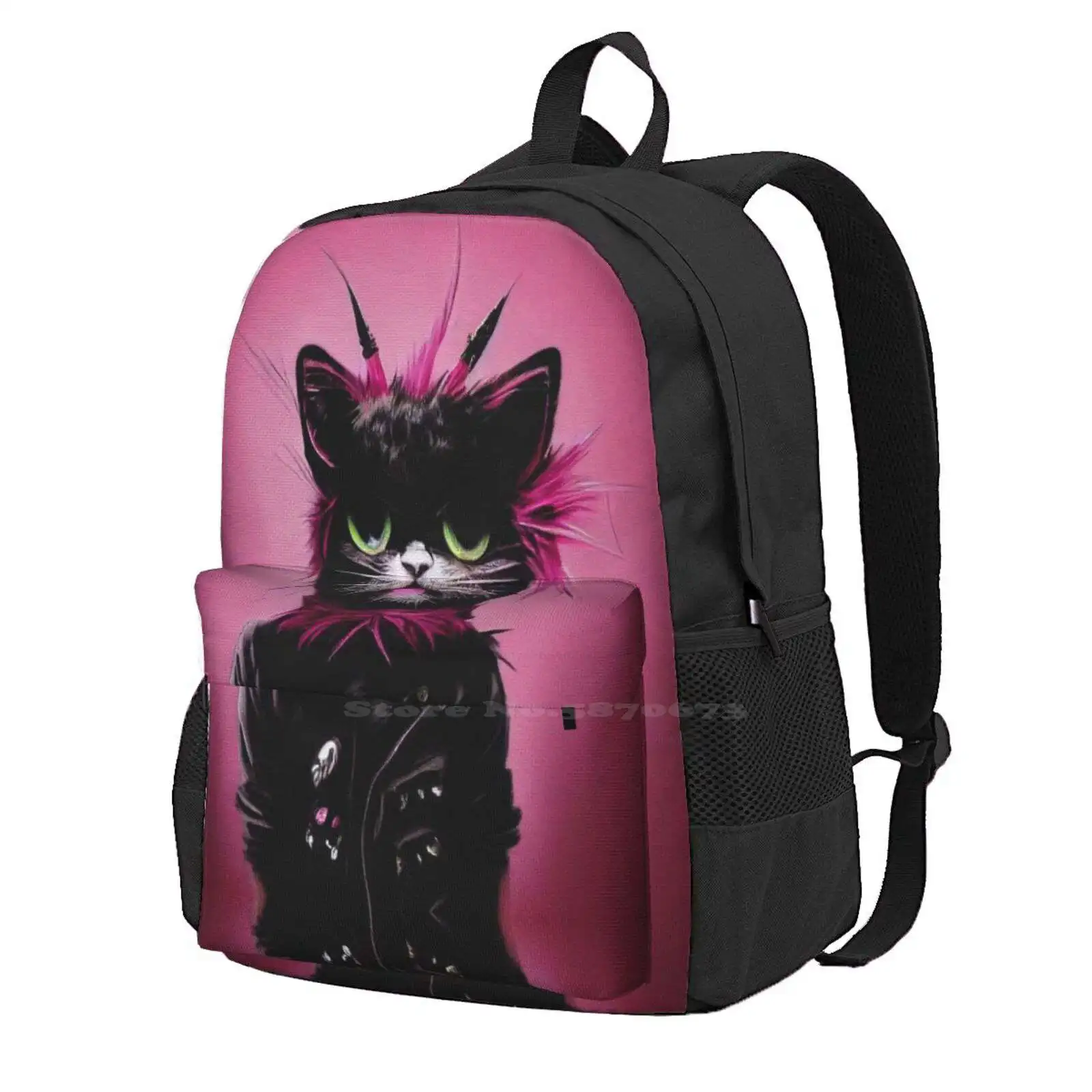 Chaton Brutal 2022 Series #4 Teen College Student Backpack Laptop Travel Bags Pink Black White Cool Punk Chaton Brutal 2022 4
Chaton Brutal 2022 Series #4 Teen College Student Backpack Laptop Travel Bags Pink Black White Cool Punk Chaton Brutal 2022 4