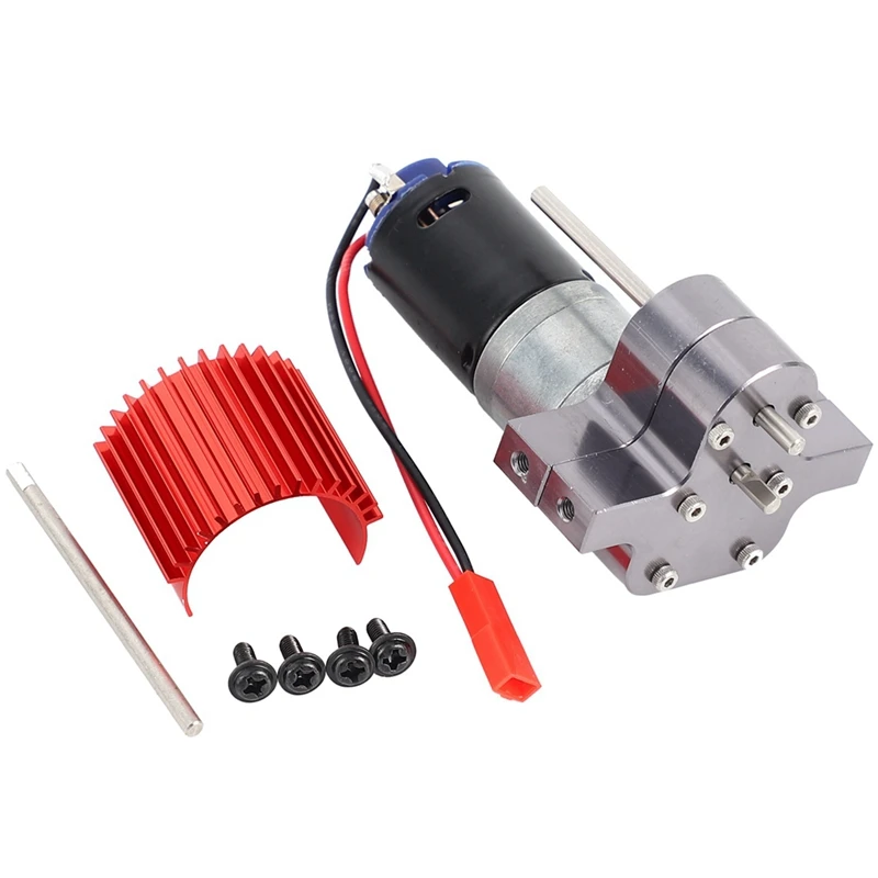 6X 370 Brushed Motor+Alloy Heat Sink Gear Box Set With Steel Gears For WPL Henglong C14 C24 B14 B24 B16 B36 Grey
6X 370 Brushed Motor+Alloy Heat Sink Gear Box Set With Steel Gears For WPL Henglong C14 C24 B14 B24 B16 B36 Grey