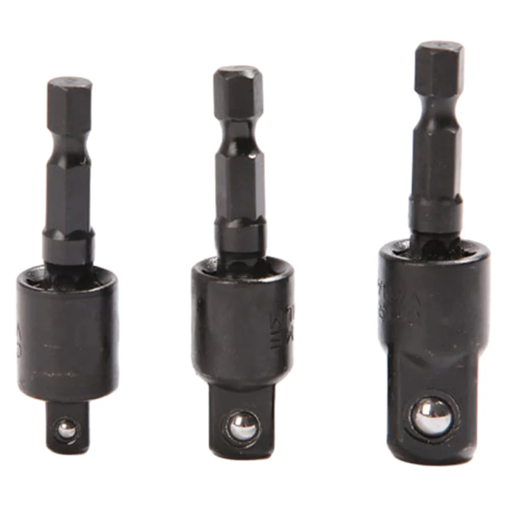 3pcs Electric Drill Socket Adapter 360°Rotatable 1/4 3/8 1/2inch Hex Driver Drill Bit Extension Tool For Electric Impact Driver
3pcs Electric Drill Socket Adapter 360°Rotatable 1/4 3/8 1/2inch Hex Driver Drill Bit Extension Tool For Electric Impact Driver