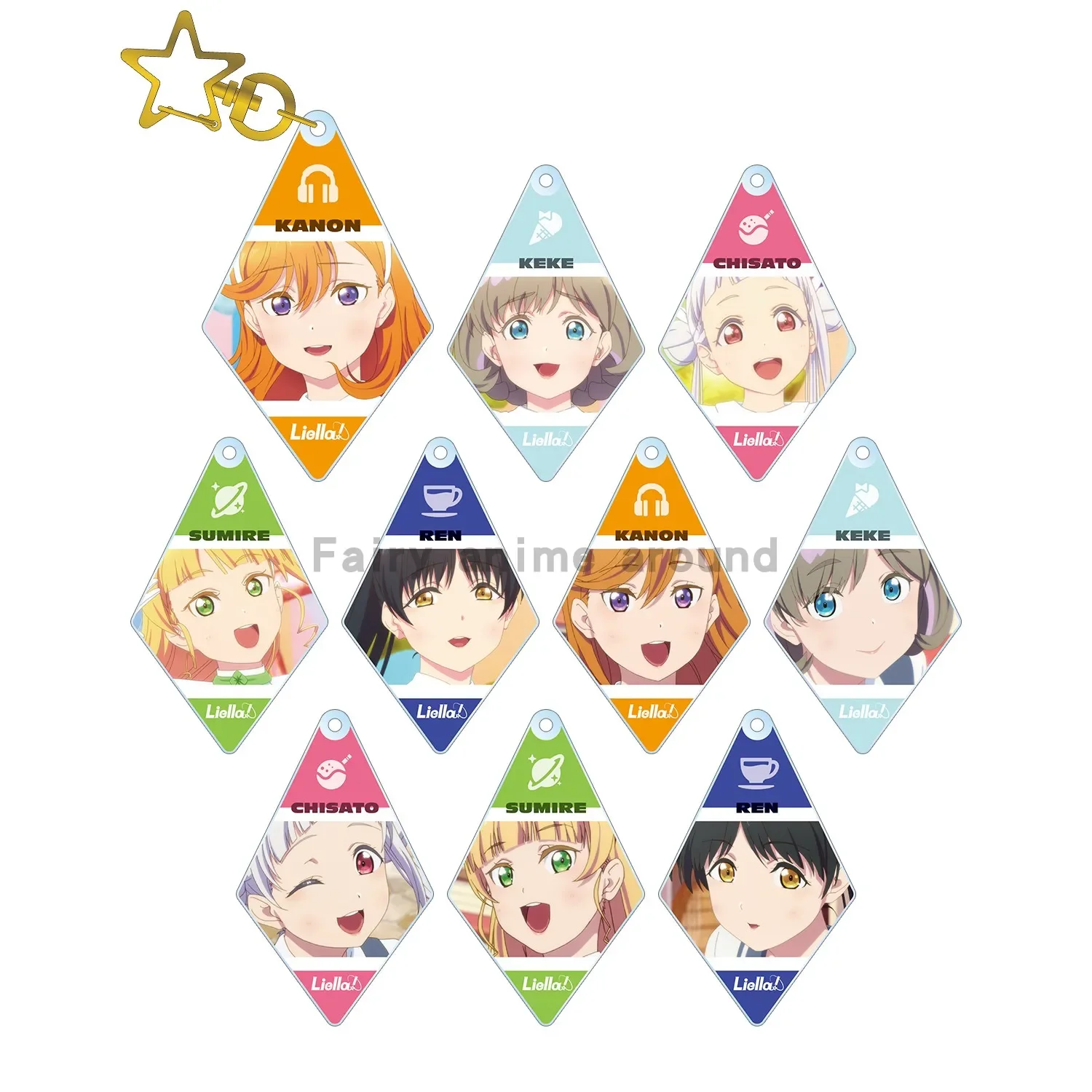 Аниме Shibuya Kanon Tang Keke Arashi Chisato Heanna suосновной брелок кукла Sakurakoji Kinako акриловый брелок Подвеска для подарка
Аниме Shibuya Kanon Tang Keke Arashi Chisato Heanna suосновной брелок кукла Sakurakoji Kinako акриловый брелок Подвеска для подарка