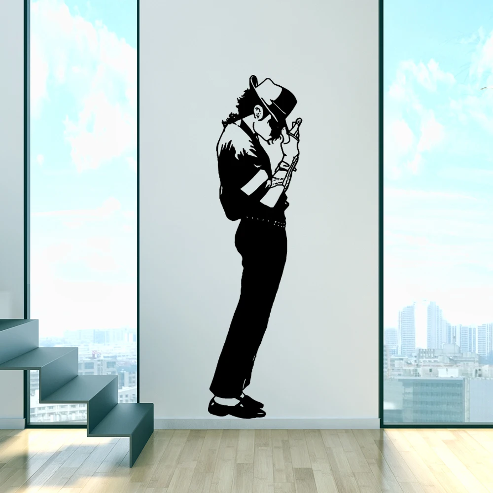 Romantic Michael Jackson Home Decoration Accessories For Kids Rooms Vinyl Mural Decal Romantic Michael Jackson Home Decoration Accessories For Kids Rooms Vinyl Mural Decal