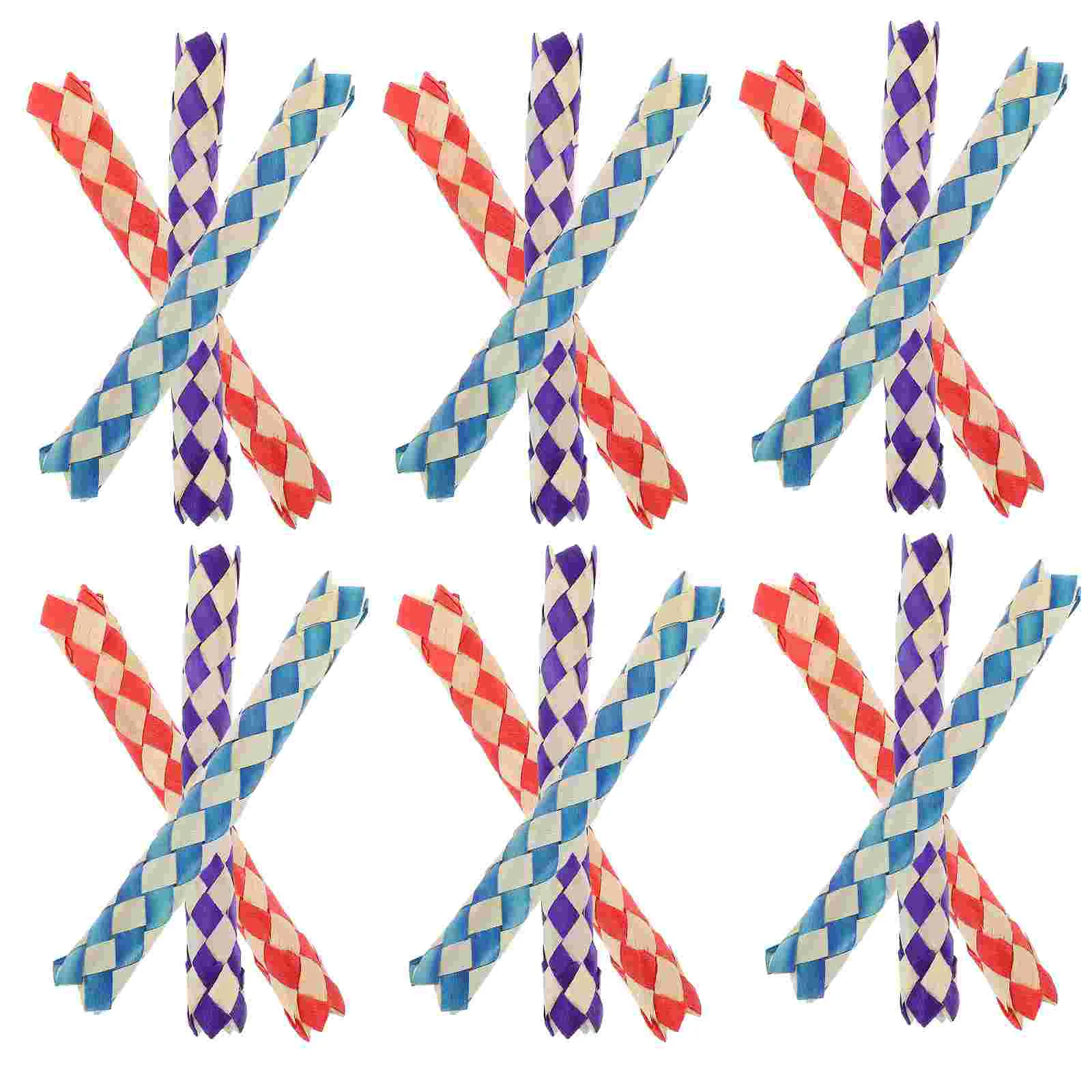 

24 Pcs Parrot Gnawing Braided Tube Toy Birthday Party Favor Pinata Filler Finger Trap (24 Pack)