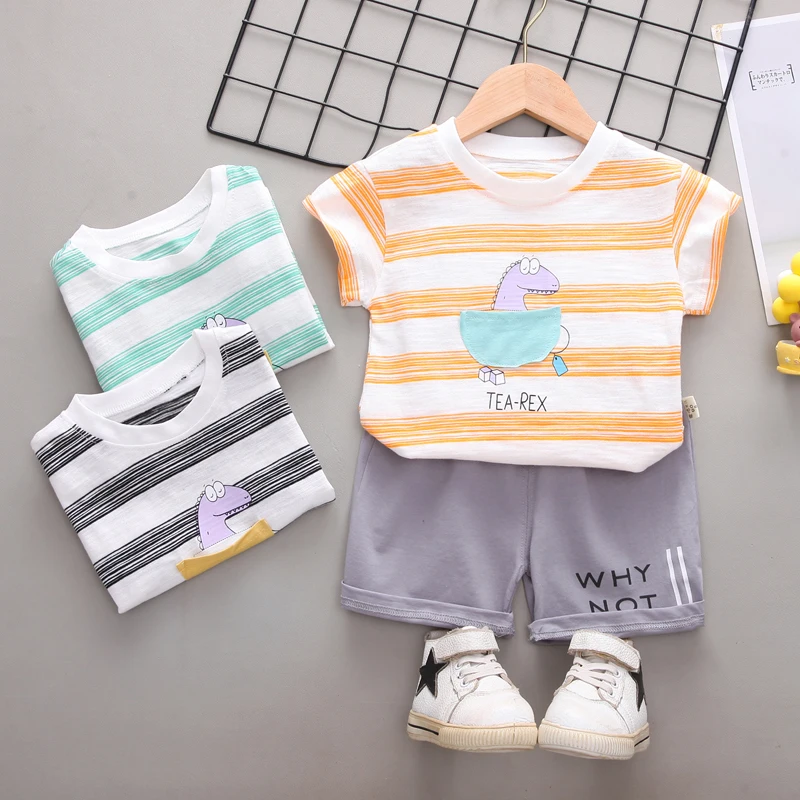 QQH-BabyClothesToddlerBoyClothes 0-5 Years Old Summer Short-Sleeved Shorts Suit Baby Printed Shirt Casual Shorts Two-Piece Suit
QQH-BabyClothesToddlerBoyClothes 0-5 Years Old Summer Short-Sleeved Shorts Suit Baby Printed Shirt Casual Shorts Two-Piece Suit