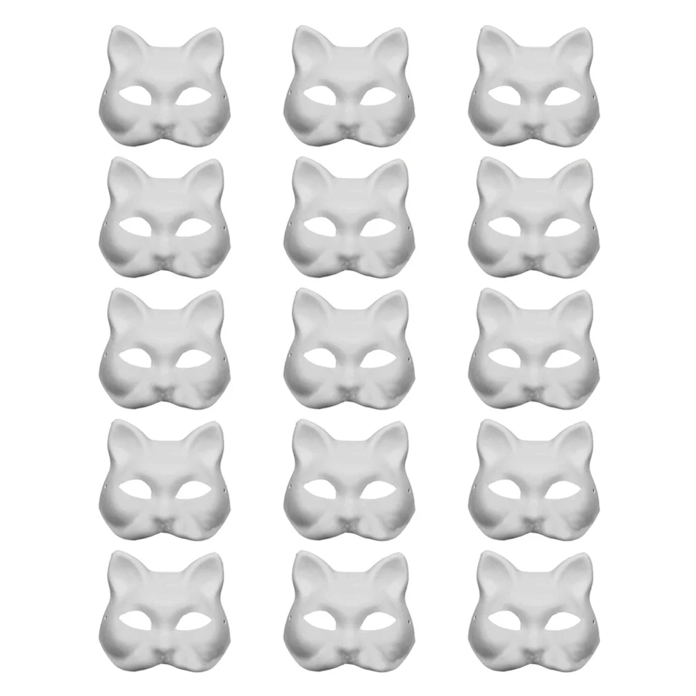 Unpainted DIY Paintable Mask Lightweight Durable Cosplay Prop Masquerade Mask Cat Face Mask Party Cosplay Accessories
Unpainted DIY Paintable Mask Lightweight Durable Cosplay Prop Masquerade Mask Cat Face Mask Party Cosplay Accessories