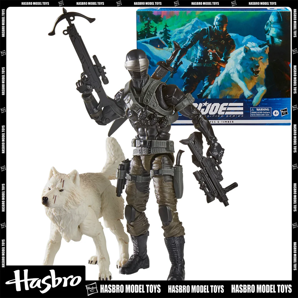 

Original Hasbro G.I. Joe Classified Series Snake Eyes & Timber 6-inch Scale Action Figure Collection Model Toys