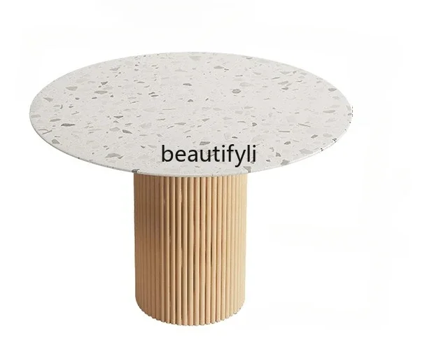 French Cream Style round Dining Table Small Apartment Home Solid Wood Nordic Dining Tables and Chairs Set
French Cream Style round Dining Table Small Apartment Home Solid Wood Nordic Dining Tables and Chairs Set