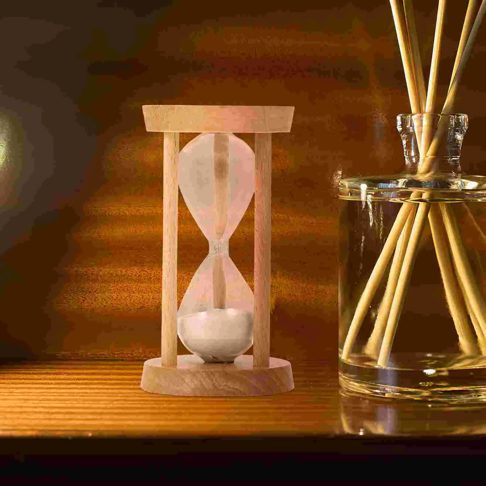

5 Minutes Hourglass Timer Wood Sand Timer Small Sand Clock Vintage Sand Watch Hour Glass Wooden Timers Hour Brass
