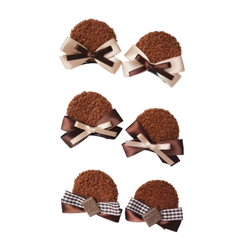 2 Pieces Hair Clip Barrette Hairpin Bowknot Biscuit Accessories for Theme Favor Cosplay Decoration
2 Pieces Hair Clip Barrette Hairpin Bowknot Biscuit Accessories for Theme Favor Cosplay Decoration