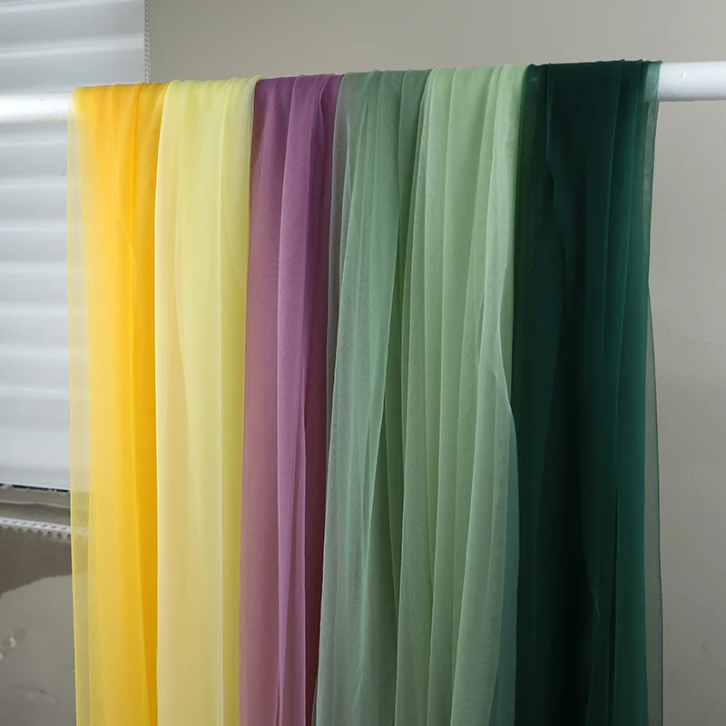 0.4mm net Soft Tulle Mesh Fabric DIY Wedding Dress Wedding Decoration Chair Back Yarn Encrypted Sewing Accessories Telas
0.4mm net Soft Tulle Mesh Fabric DIY Wedding Dress Wedding Decoration Chair Back Yarn Encrypted Sewing Accessories Telas