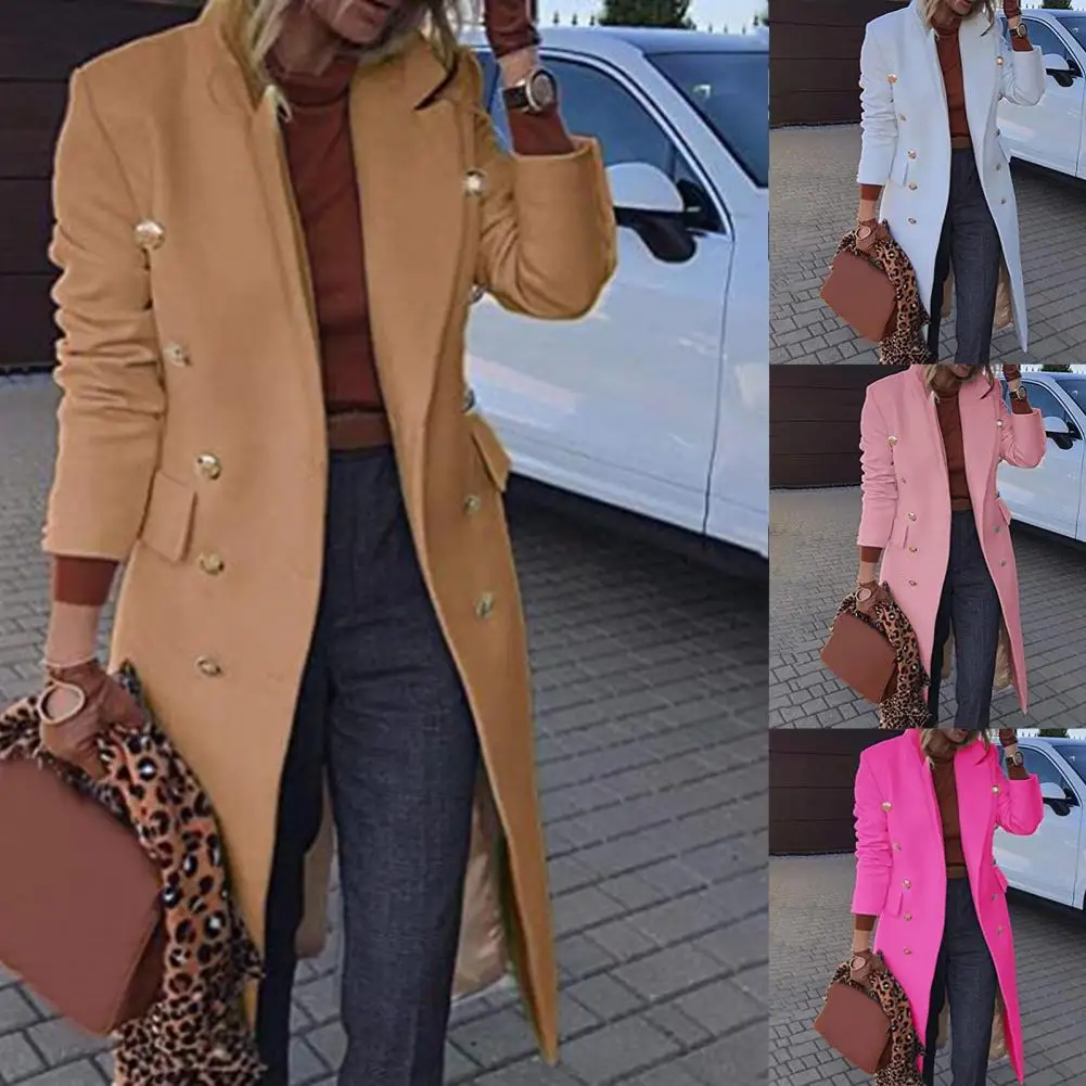 Fashionable Women Greatcoat Comfortable Wearing Solid Color Fashion Long Sleeve Solid Female Greatcoat
Fashionable Women Greatcoat Comfortable Wearing Solid Color Fashion Long Sleeve Solid Female Greatcoat