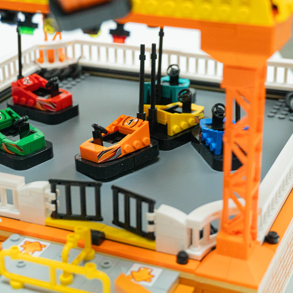 Creative Amusement Park: Bumper Car Building Blocks Set, Urban Street View Assembly, Building Blocks, Children's Toys 1099pcs Creative Amusement Park: Bumper Car Building Blocks Set, Urban Street View Assembly, Building Blocks, Children's Toys 1099pcs