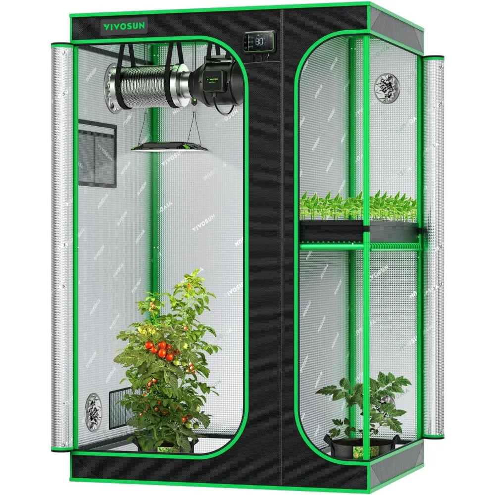 Выращивающая палатка D436 2-в-1 4x3, высокоотражающий майлар 48x36x72 дюйма с несколькими камерами и напольным лотком для гидропонных систем внутри помещений
Выращивающая палатка D436 2-в-1 4x3, высокоотражающий майлар 48x36x72 дюйма с несколькими камерами и напольным лотком для гидропонных систем внутри помещений