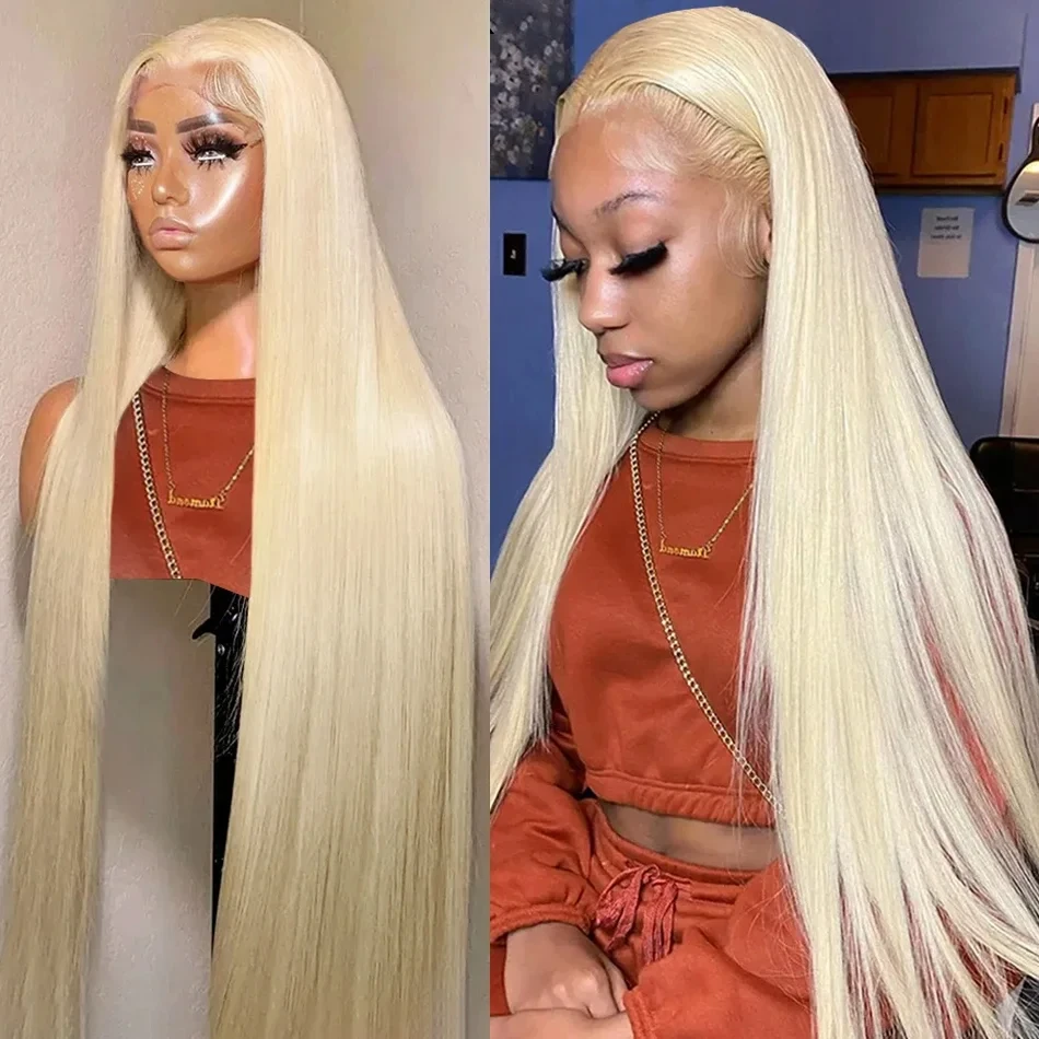 

30 32 Inch 613 Blonde Straight 13x6 Lace Frontal Wig Brazilian Remy Colored Glueless For Women 13x4 Lace Front Human Hair Wigs