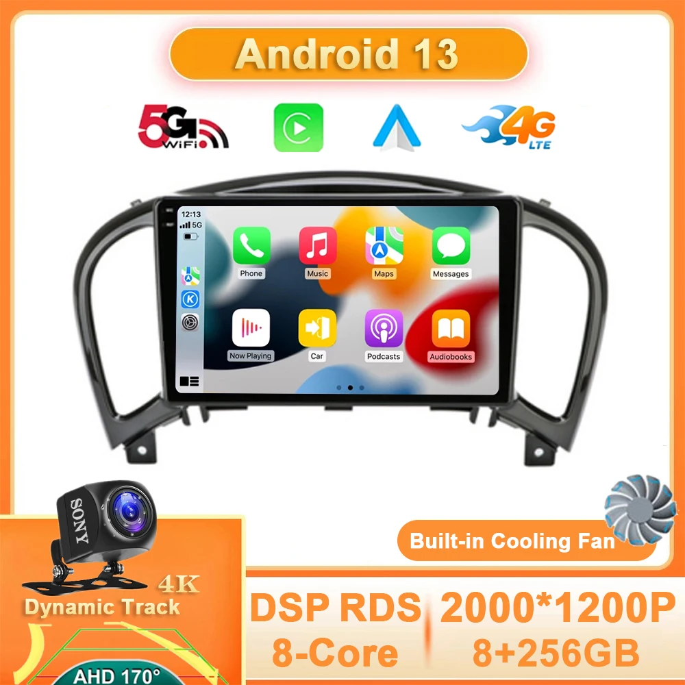 

Android 13 Car Radio For Nissan Juke YF15 2010 - 2014 Multimedia Stereo Video Player 4G WIFI Carplay GPS Navigation Auto QLED BT