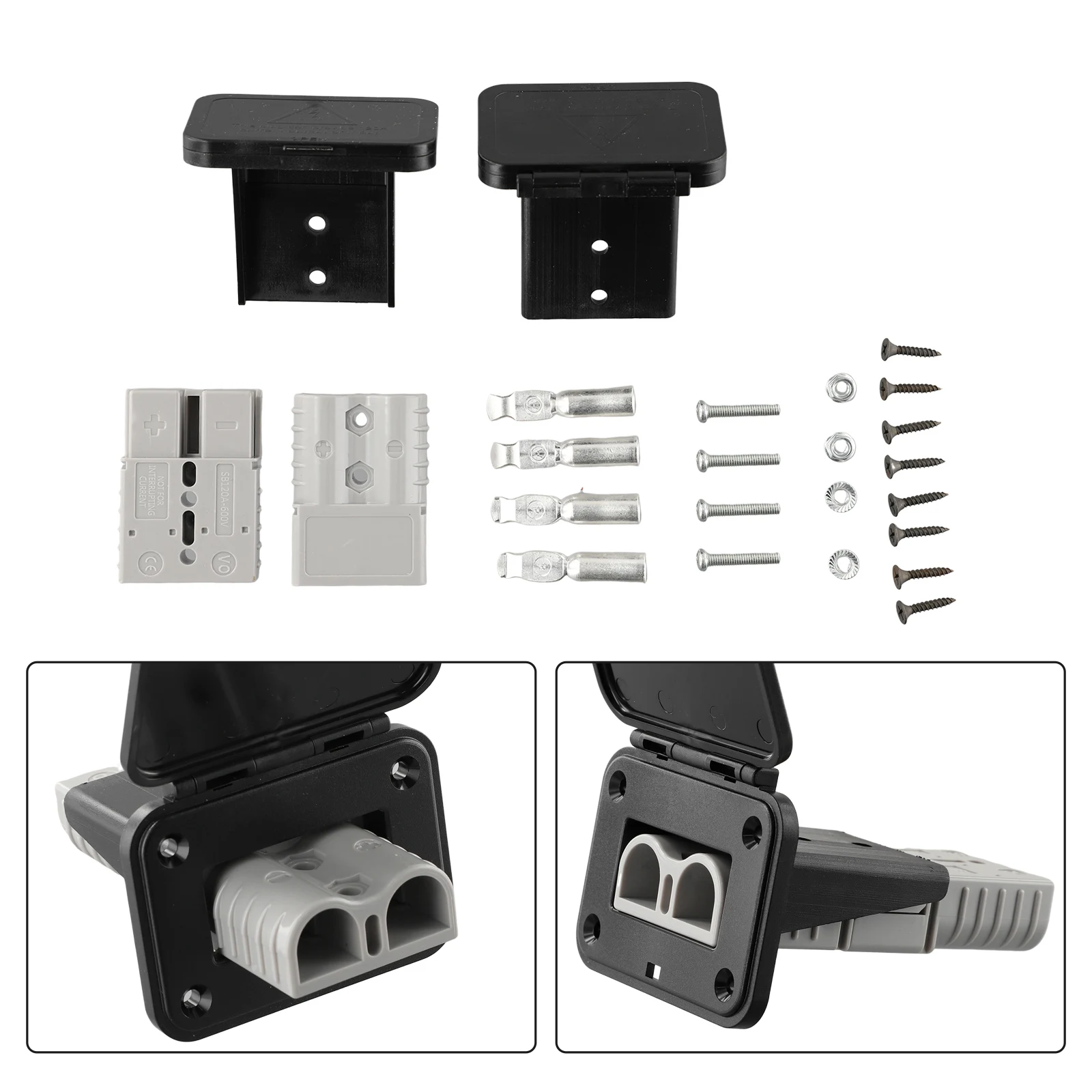 Socket Panel Bracket Panel Assembly Automobile For Anderson Socket 2piece Black IP40 Plastic Silver Plated Copper
Socket Panel Bracket Panel Assembly Automobile For Anderson Socket 2piece Black IP40 Plastic Silver Plated Copper