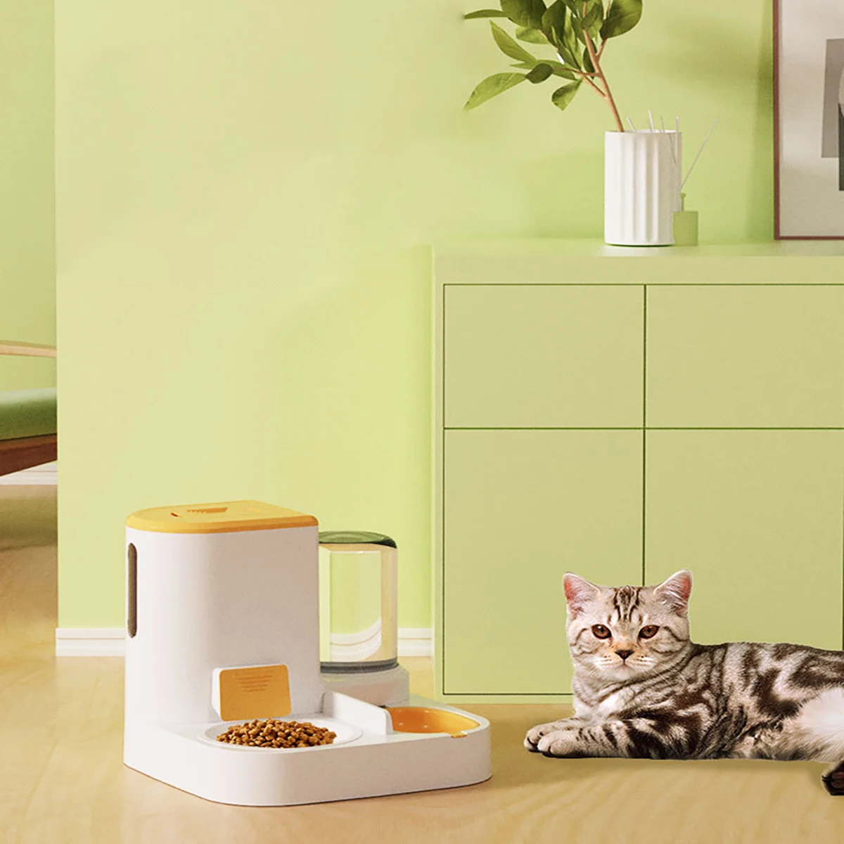 Pet Automatic Feeder Large Capacity Water Dispenser Feeding Bowl Pet Supplies Dry And Wet Separation Food Container Cat Dog Bowl
Pet Automatic Feeder Large Capacity Water Dispenser Feeding Bowl Pet Supplies Dry And Wet Separation Food Container Cat Dog Bowl