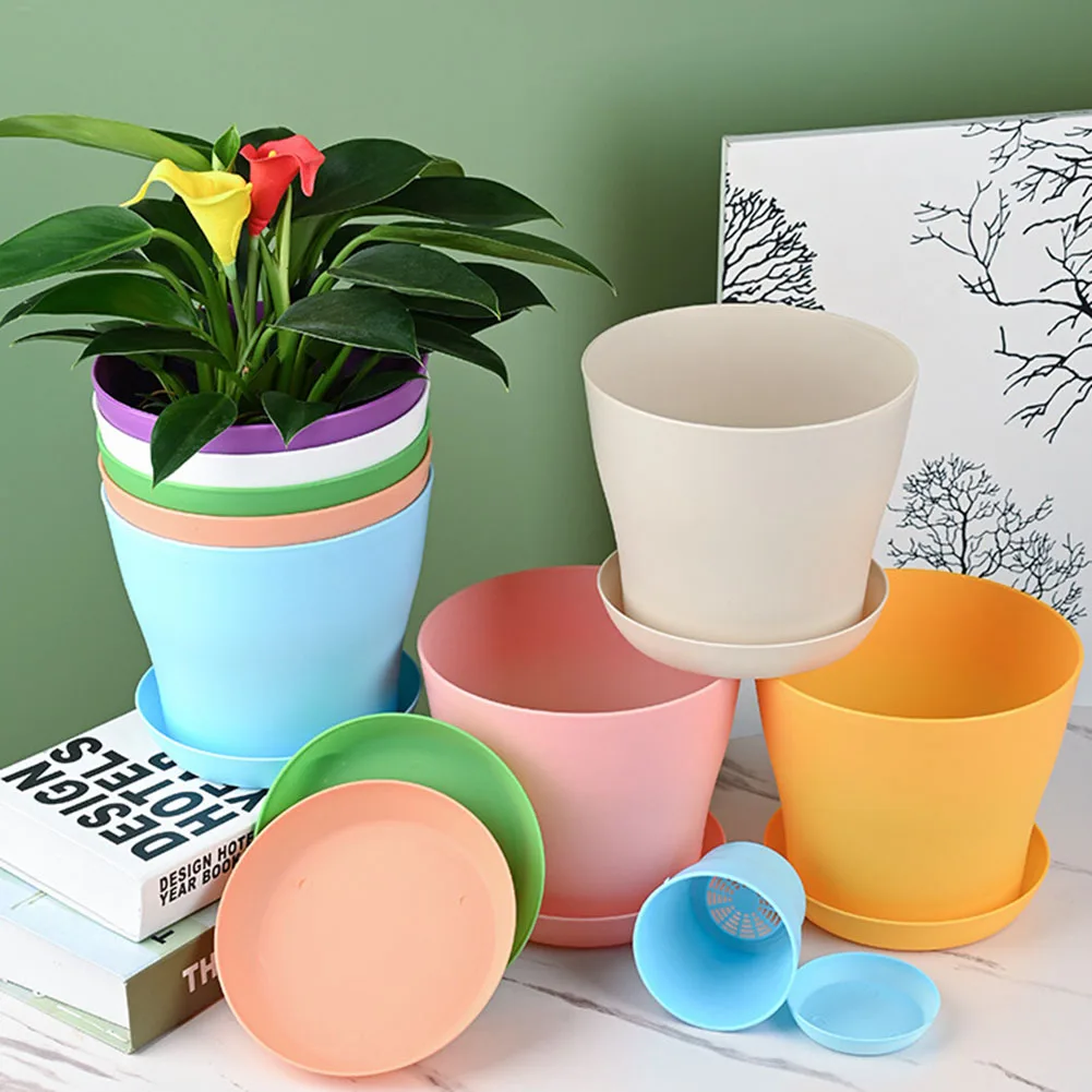 1pc Resin Plastic Flower Pot With Tray Potted Plants Plant Pot Nursery Pots 11.5x13.4x9.8cm Flower Pot Garden Planters Supplies
1pc Resin Plastic Flower Pot With Tray Potted Plants Plant Pot Nursery Pots 11.5x13.4x9.8cm Flower Pot Garden Planters Supplies