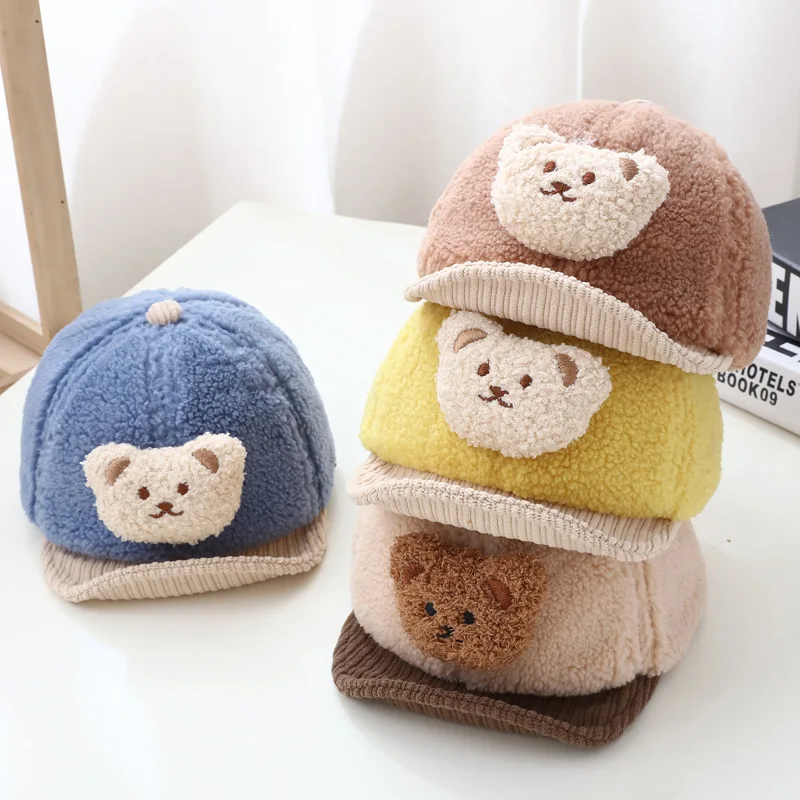 Vintage Autumn Winter Hats For Baby Children Girl Boy Hat Embroidery Warm Baseball Cap Cute Cartoon Bear Baby Beanie 6-36 Month 
Vintage Autumn Winter Hats For Baby Children Girl Boy Hat Embroidery Warm Baseball Cap Cute Cartoon Bear Baby Beanie 6-36 Month