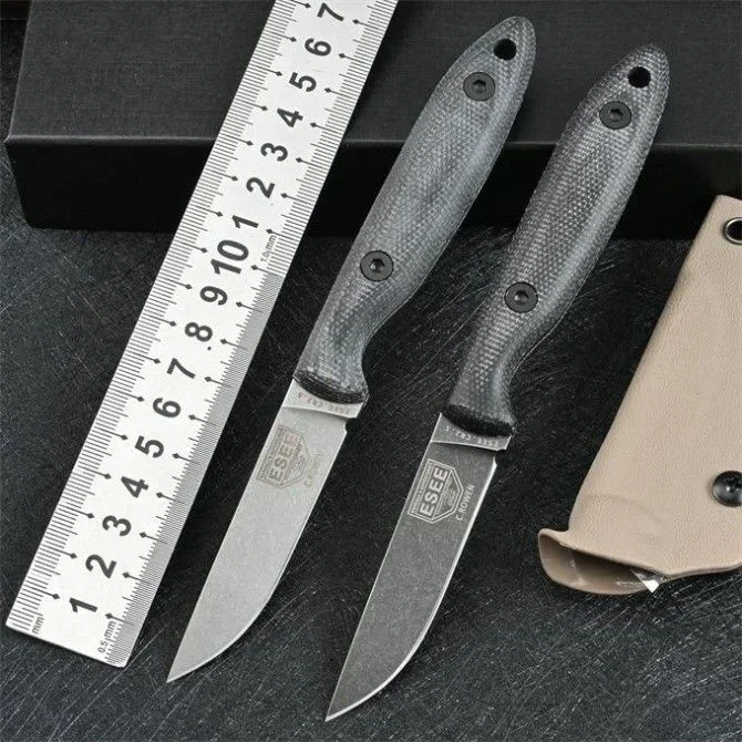 ESEE Stonewashed DC53 Steel Fixed Blade Outdoor Survival Hunting Knife EDC Tactical Military Gear Gift Kydex Sheath
ESEE Stonewashed DC53 Steel Fixed Blade Outdoor Survival Hunting Knife EDC Tactical Military Gear Gift Kydex Sheath