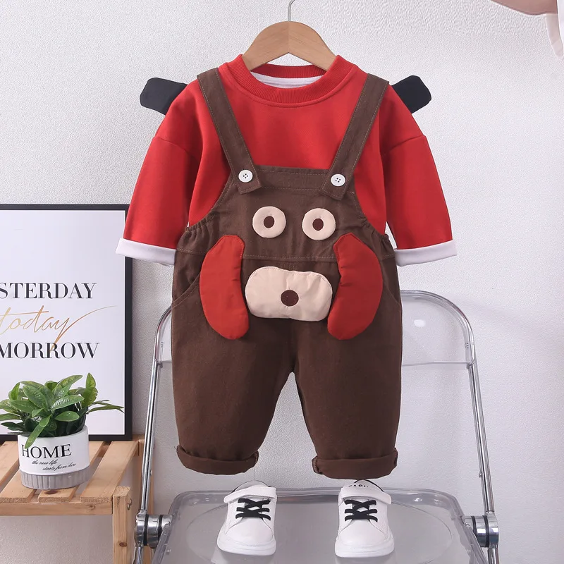 Toddler Boys Outfits Clothes for Baby Boy Cartoon Pullover Long Sleeve T-shirts and Overalls Kids Set Children Boutique Clothing
Toddler Boys Outfits Clothes for Baby Boy Cartoon Pullover Long Sleeve T-shirts and Overalls Kids Set Children Boutique Clothing