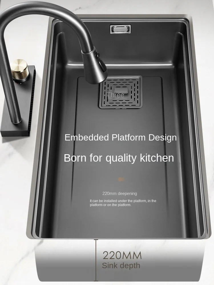 304 undercounter stainless steel sink large single kitchen accessories nano dishwasher
304 undercounter stainless steel sink large single kitchen accessories nano dishwasher