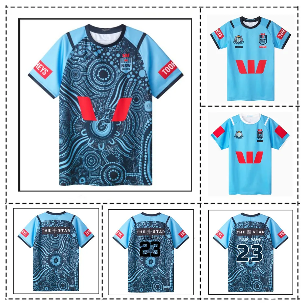 

2023/24 NSW Blues State Of Origin Home / Away / Indigenous / Training Rugby Jersey - Mens Size:S-5XL（Print Name Number）