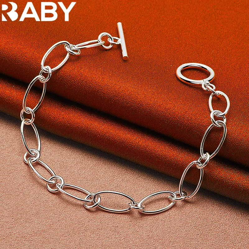 URBABY 925 Sterling Silver Simple Circle Bracelet For Woman Charms Wedding Engagement Fashion Party Jewelry Birthday Gift
URBABY 925 Sterling Silver Simple Circle Bracelet For Woman Charms Wedding Engagement Fashion Party Jewelry Birthday Gift