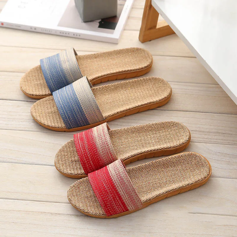 Linen Slippers Lovers Cool Hemp Home Indoor Wood Floor Silent Slippers Women Couple Four Seasons Shoes Men Designer A
Linen Slippers Lovers Cool Hemp Home Indoor Wood Floor Silent Slippers Women Couple Four Seasons Shoes Men Designer A
