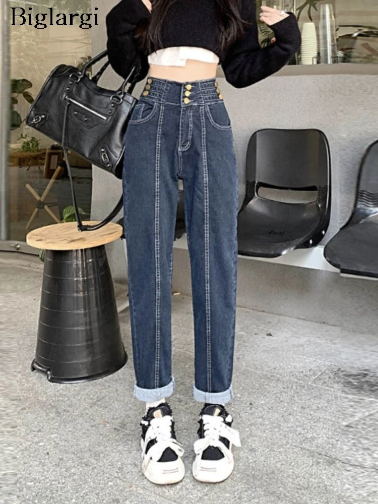 Jeans Spring Summer High Waist Harem Pant Women Korean Style Loose Fashion Retro Ladies Trousers Casual Woman Pants
Jeans Spring Summer High Waist Harem Pant Women Korean Style Loose Fashion Retro Ladies Trousers Casual Woman Pants