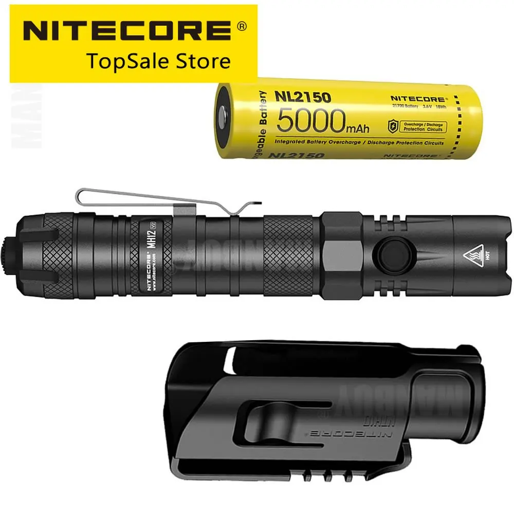 Перезаряжаемый фонарик NITECORE MH12 V2, 1200 люменов, CREE XP-L2, V6 светодиодный LED USB-C, 5000 мА · ч, аккумулятор NL2150, для использования на природе, поисковый фонарь
Перезаряжаемый фонарик NITECORE MH12 V2, 1200 люменов, CREE XP-L2, V6 светодиодный LED USB-C, 5000 мА · ч, аккумулятор NL2150, для использования на природе, поисковый фонарь