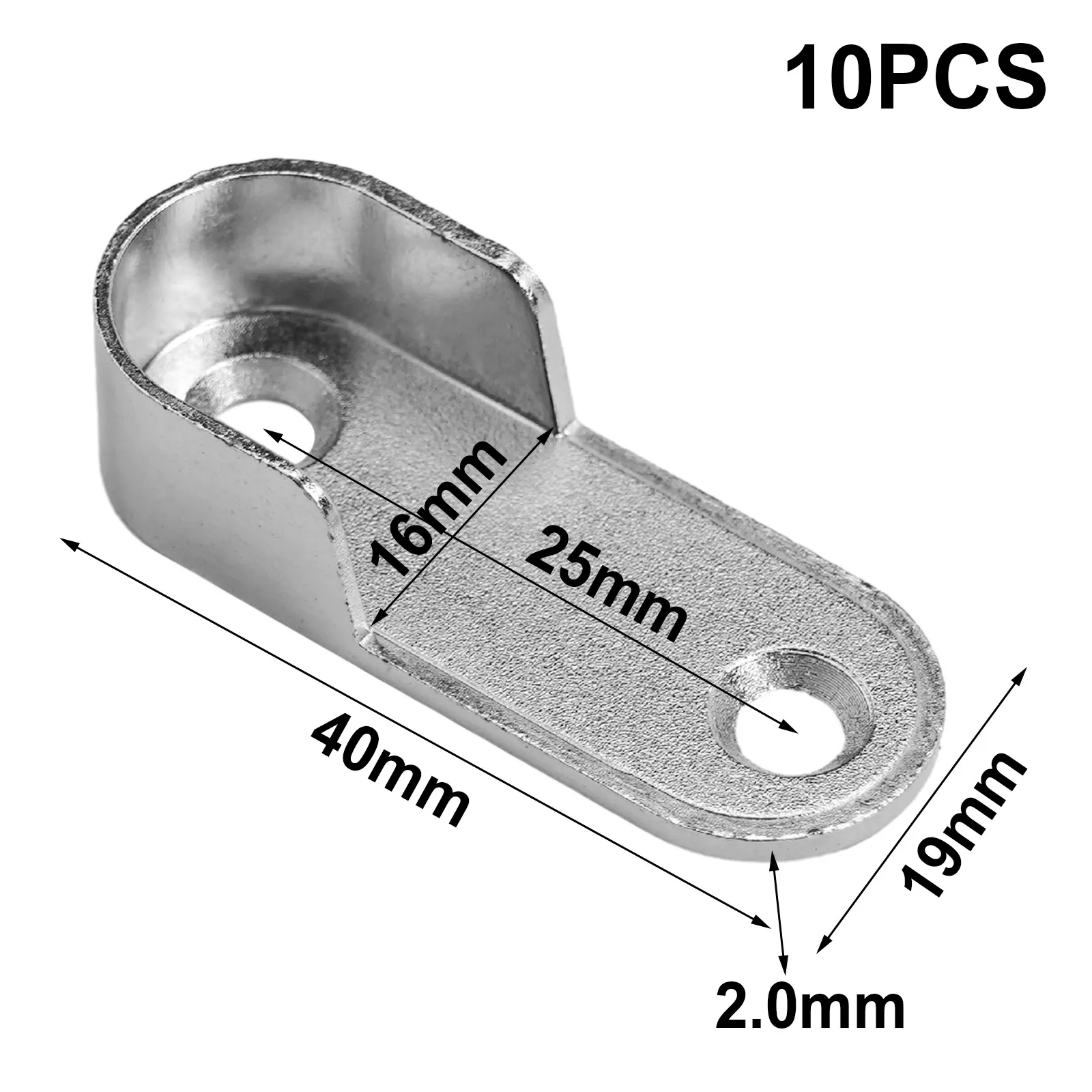 10pcs Closet Brackets Clothes Rail Clothes Tube Holder 40x19x2mm Hanging Flat Zinc Alloy For 16mm Round Barrels Hardware Parts
10pcs Closet Brackets Clothes Rail Clothes Tube Holder 40x19x2mm Hanging Flat Zinc Alloy For 16mm Round Barrels Hardware Parts