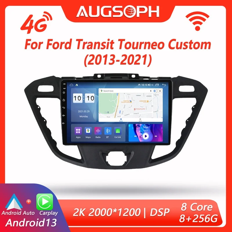 

Android 13 Car Radio for Ford Mondeo 4 mk4 2006-2010, 9inch 2K Multimedia Player with 4G Car Carplay & 2Din GPS