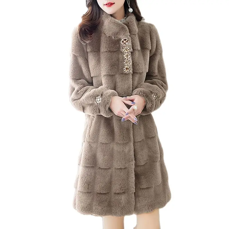 XL-5XL New Fashion Thickened Clothes Winter Integrated Danish Women's 2022 High-end Medium Long Mink Fur Coat
XL-5XL New Fashion Thickened Clothes Winter Integrated Danish Women's 2022 High-end Medium Long Mink Fur Coat