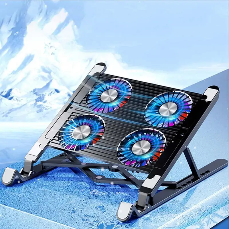 Laptop Cooling Pad Gaming Laptop Cooler stand with Four Fans Folding laptop cooling fan Silent Cooling Stand Avoid Overheating
Laptop Cooling Pad Gaming Laptop Cooler stand with Four Fans Folding laptop cooling fan Silent Cooling Stand Avoid Overheating