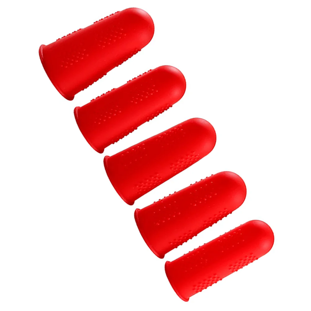 5pcs Silicone Finger Cover Waterproof Finger Cover High Temperature Resistance Skid Resistance Finger Cover Red
5pcs Silicone Finger Cover Waterproof Finger Cover High Temperature Resistance Skid Resistance Finger Cover Red