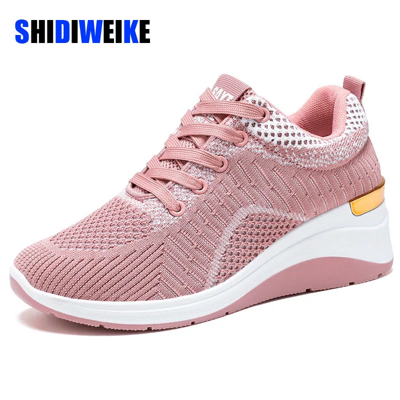 SDWK/женские кроссовки; Сезон весна-лето; Новинка; Обувь на танкетке со шнуровкой; Женская обувь на платформе; Модная повседневная обувь для бега с воздушной сеткой
SDWK/женские кроссовки; Сезон весна-лето; Новинка; Обувь на танкетке со шнуровкой; Женская обувь на платформе; Модная повседневная обувь для бега с воздушной сеткой